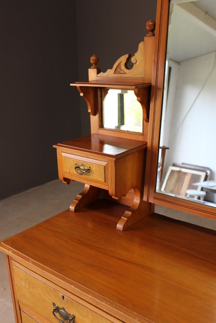 Satin Walnut Dressing Chest - Kernow Furniture