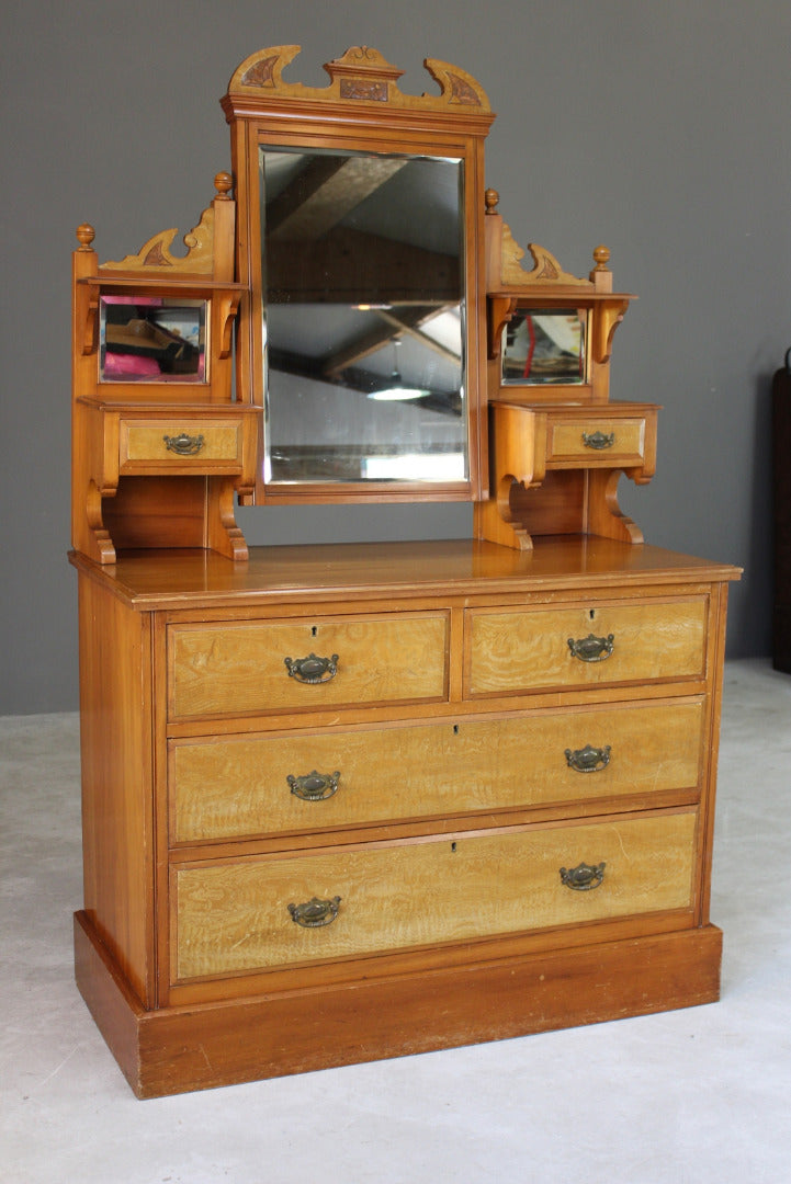 Satin Walnut Dressing Chest - Kernow Furniture