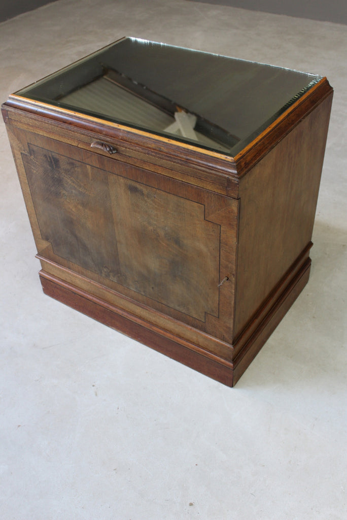 Single Walnut Office Pedestal Cabinet - Kernow Furniture
