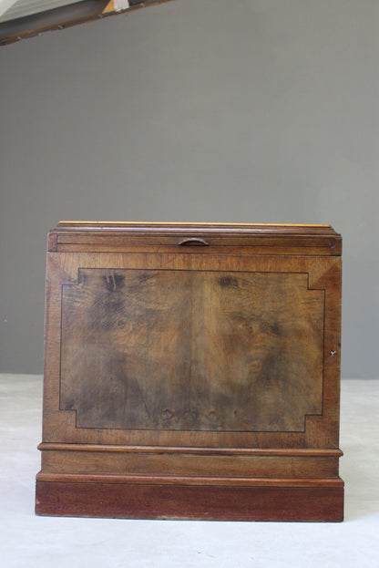 Single Walnut Office Pedestal Cabinet - Kernow Furniture