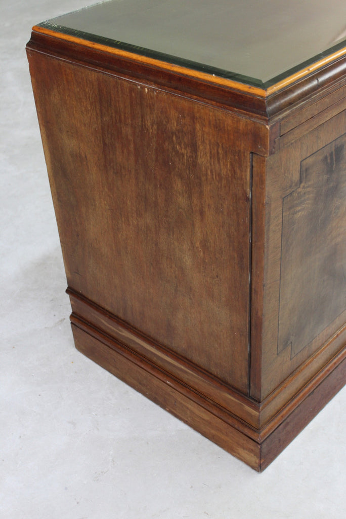 Single Walnut Office Pedestal Cabinet - Kernow Furniture