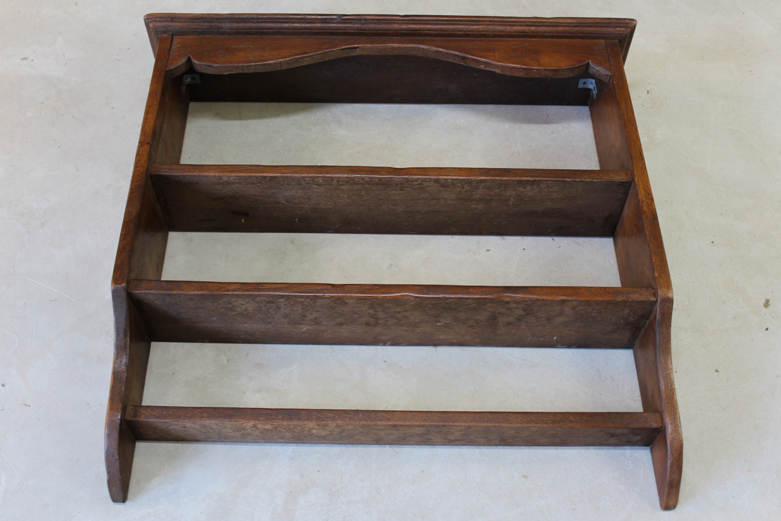 Traditional Style Oak & Fruit Wood Wall Shelves - Kernow Furniture