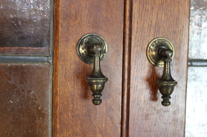 Arts & Crafts Oak Wall Cupboard - Kernow Furniture