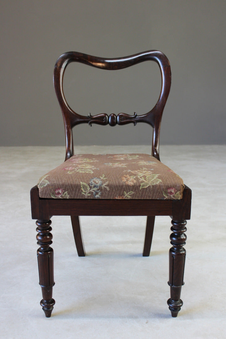 Antique Rosewood Dining Chair - Kernow Furniture