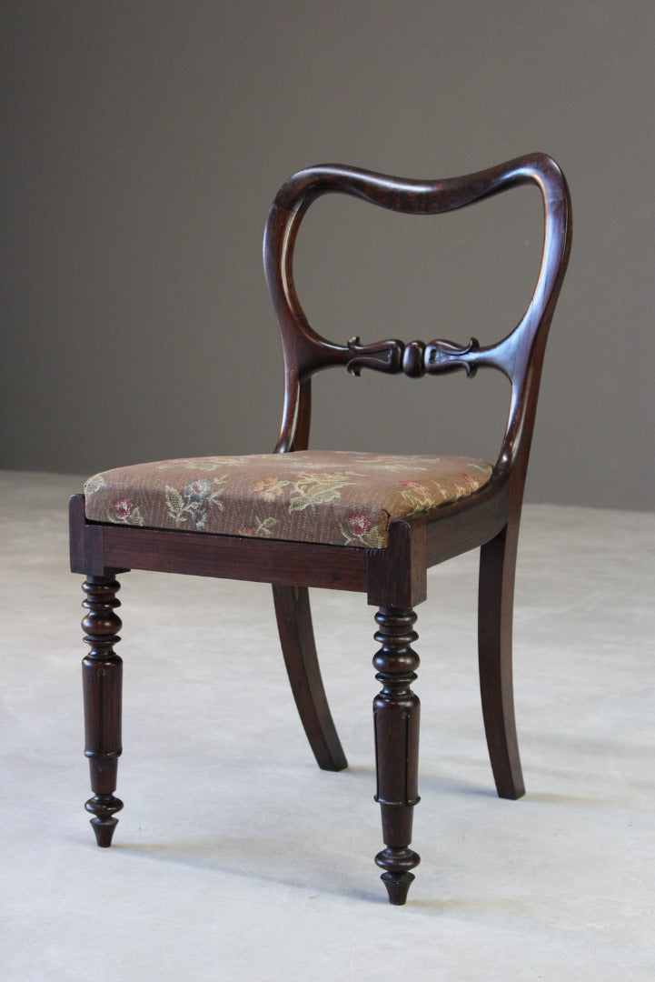 Antique Rosewood Dining Chair - Kernow Furniture