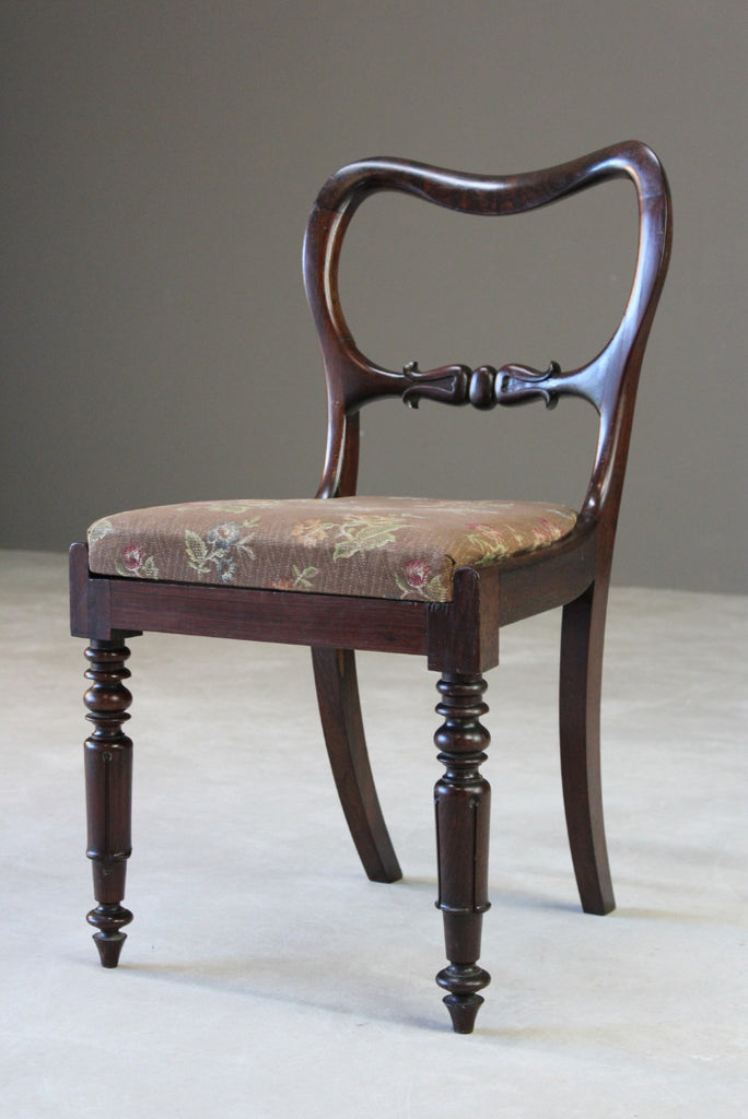 Antique Rosewood Dining Chair - Kernow Furniture