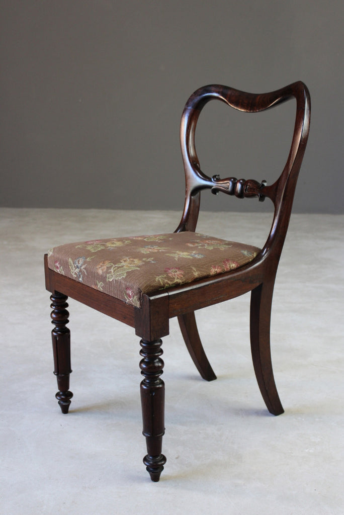 Antique Rosewood Dining Chair - Kernow Furniture