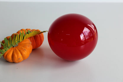 Vintage Red Glass Float - Kernow Furniture