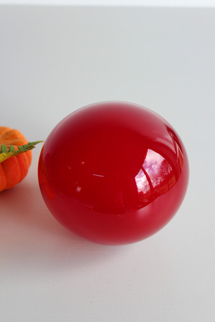 Vintage Red Glass Float - Kernow Furniture