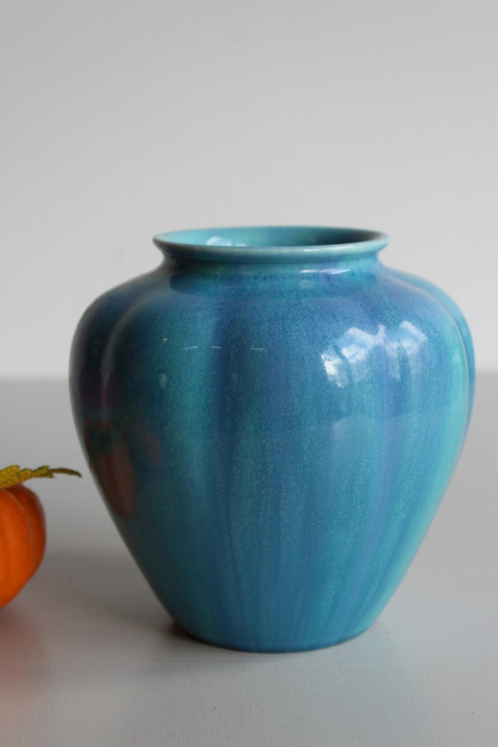 Pilkingtons Royal Lancastrian Blue Vase - Kernow Furniture