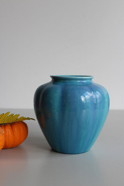 Pilkingtons Royal Lancastrian Blue Vase - Kernow Furniture