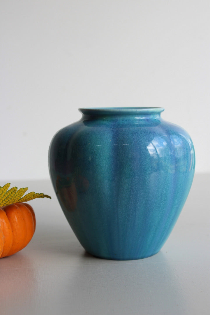 Pilkingtons Royal Lancastrian Blue Vase - Kernow Furniture