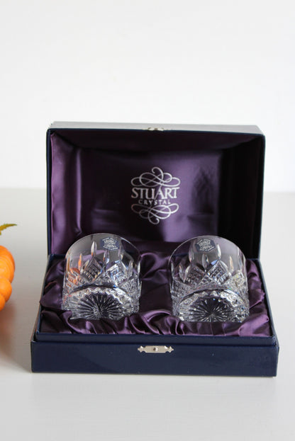 Pair Stuart Crystal Boxed Tumblers - Kernow Furniture