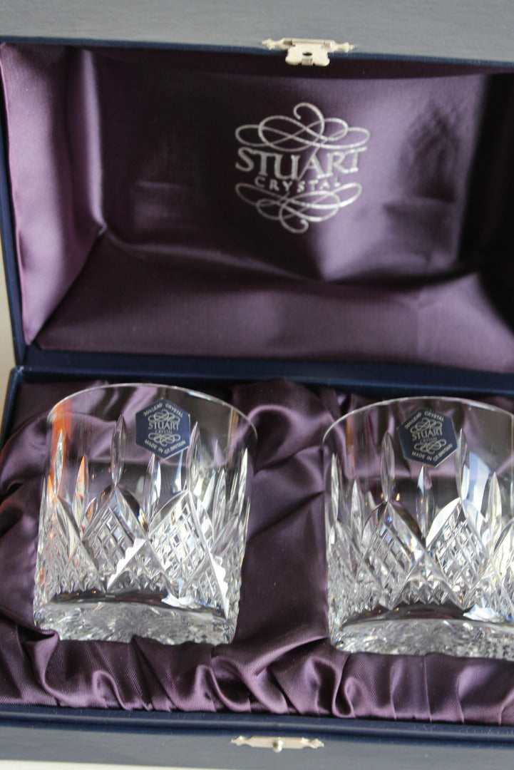 Pair Stuart Crystal Boxed Tumblers - Kernow Furniture