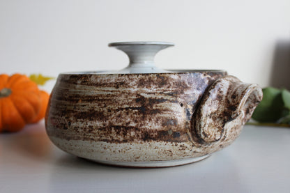 Rustic Glazed Casserole Dish - Kernow Furniture