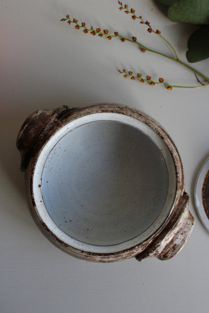 Rustic Glazed Casserole Dish - Kernow Furniture