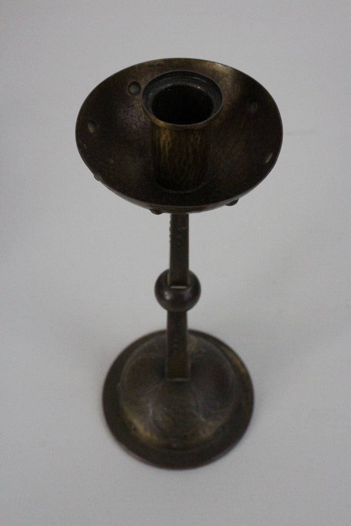 WMF Arts & Crafts Brass Candlestick - Kernow Furniture