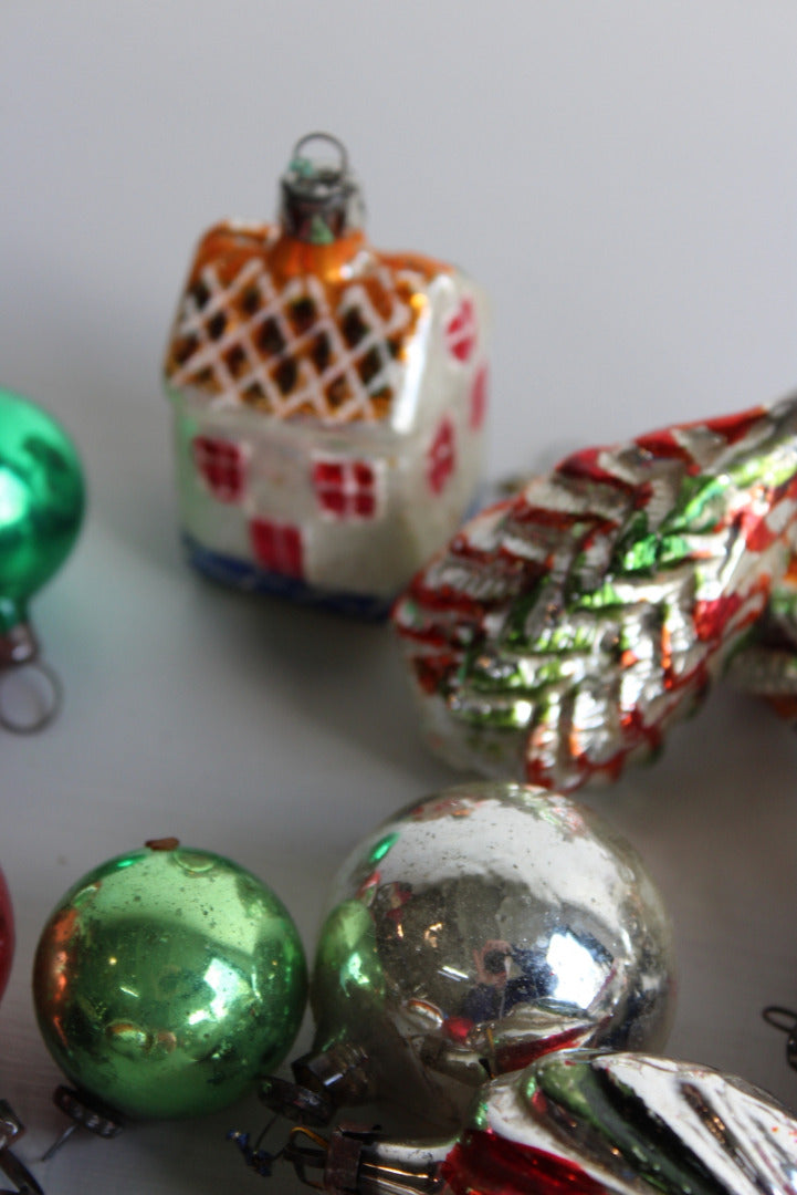 Vintage Collection Glass Christmas Tree Decorations - Kernow Furniture