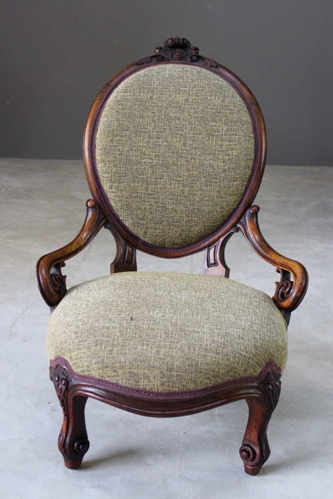 Antique Victorian Nursing Chair - Kernow Furniture