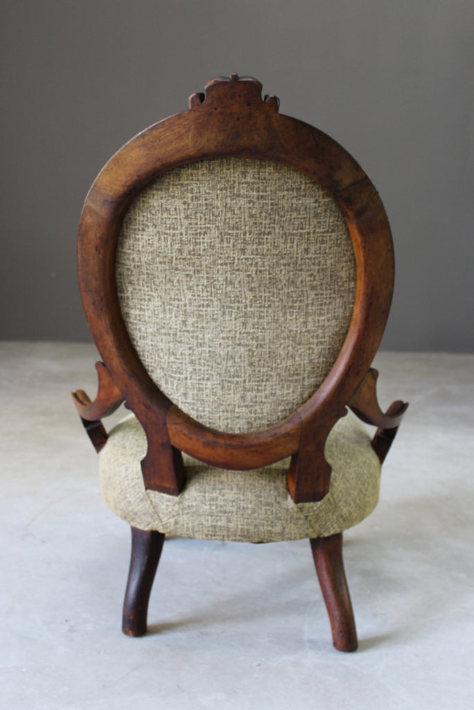 Antique Victorian Nursing Chair - Kernow Furniture