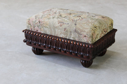 Vintage Traditional Small Footstool - Kernow Furniture