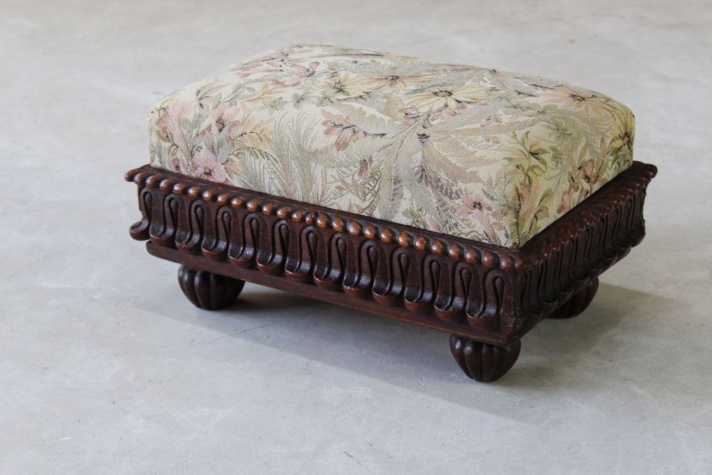 Vintage Traditional Small Footstool - Kernow Furniture