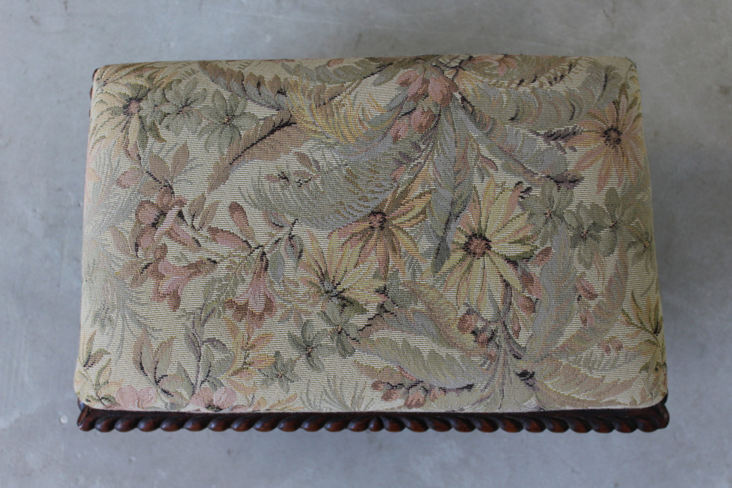 Vintage Traditional Small Footstool - Kernow Furniture