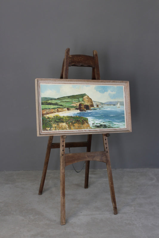 Vintage Beech Artist Easel - Kernow Furniture
