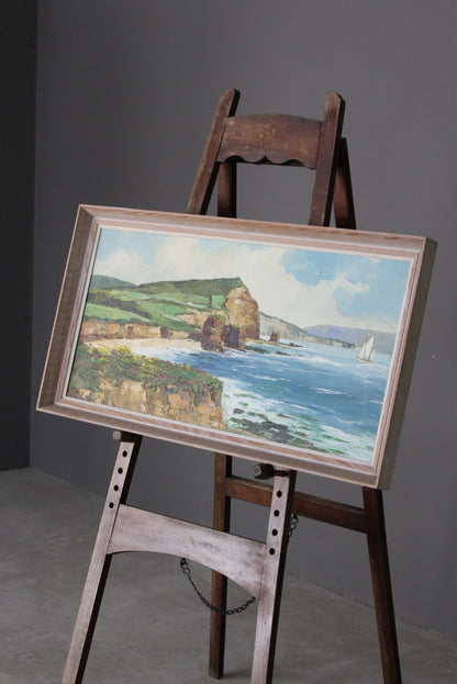 Vintage Beech Artist Easel - Kernow Furniture