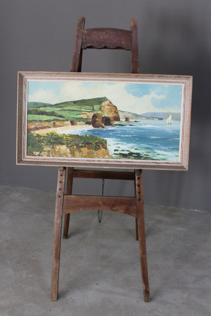 Vintage Beech Artist Easel - Kernow Furniture