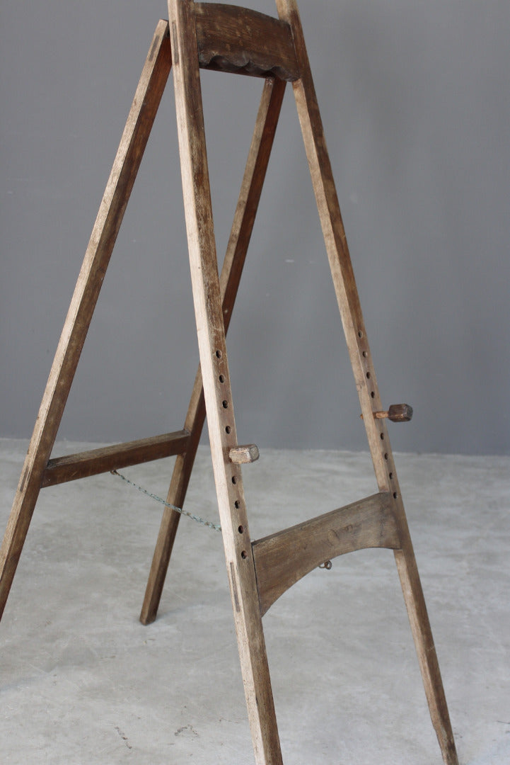 Vintage Beech Artist Easel - Kernow Furniture