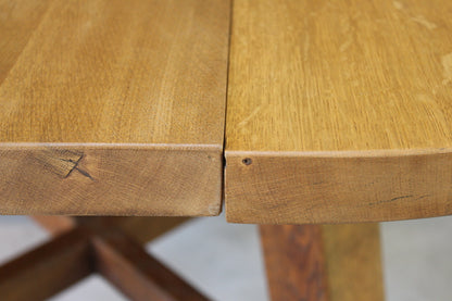 Arts & Crafts Style Solid Oak Table - Kernow Furniture
