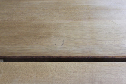 Arts & Crafts Style Solid Oak Table - Kernow Furniture