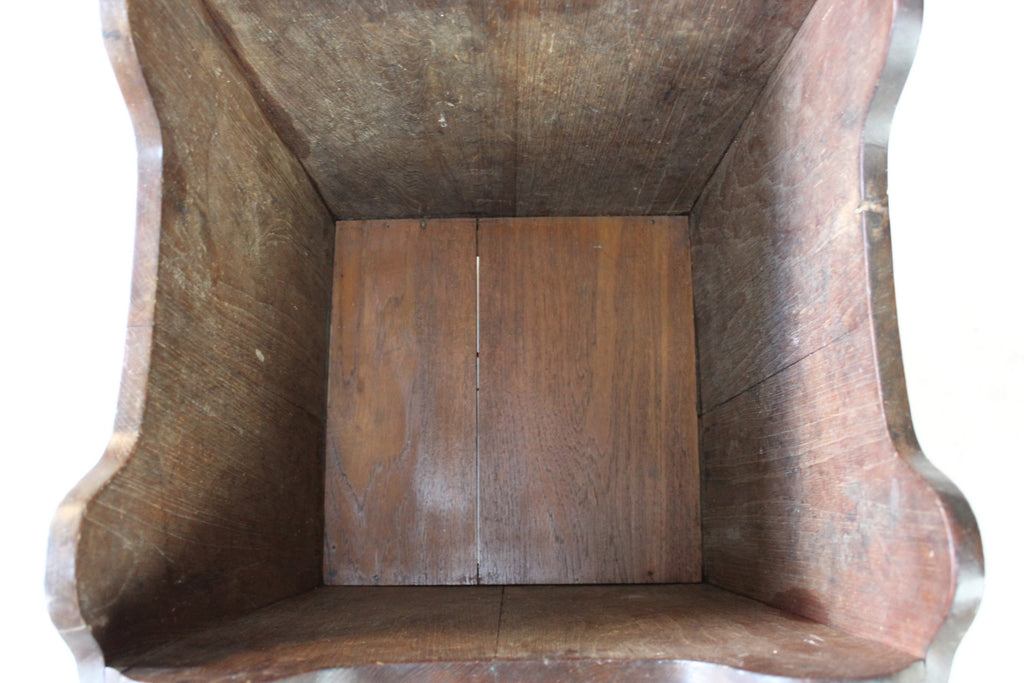 Edwardian Oak Planter / Log Bin - Kernow Furniture