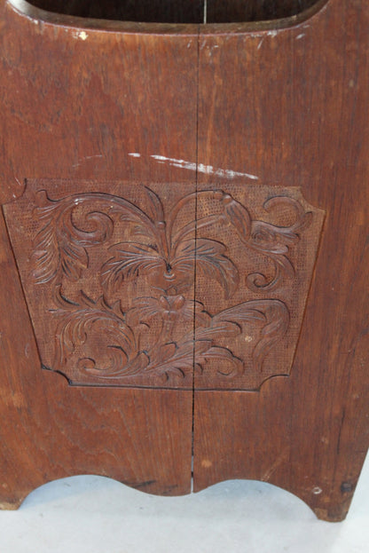 Edwardian Oak Planter / Log Bin - Kernow Furniture