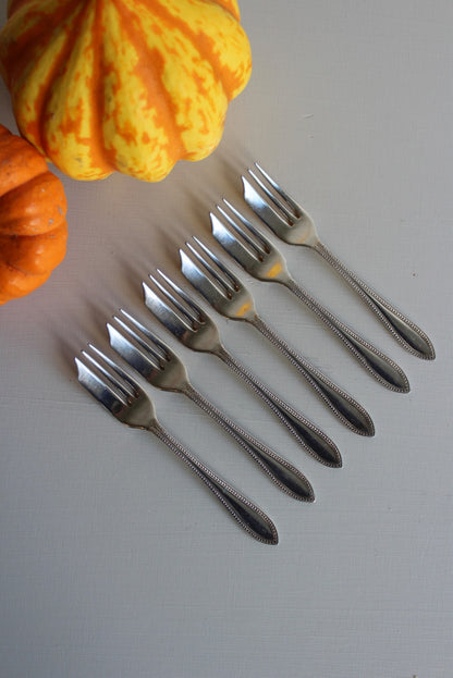 6 Vintage EPNS Cake Forks - Kernow Furniture