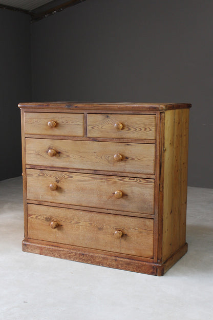 Rustic Pine Chest Of Drawers - Kernow Furniture