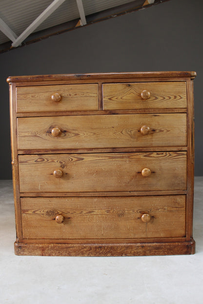 Rustic Pine Chest Of Drawers - Kernow Furniture