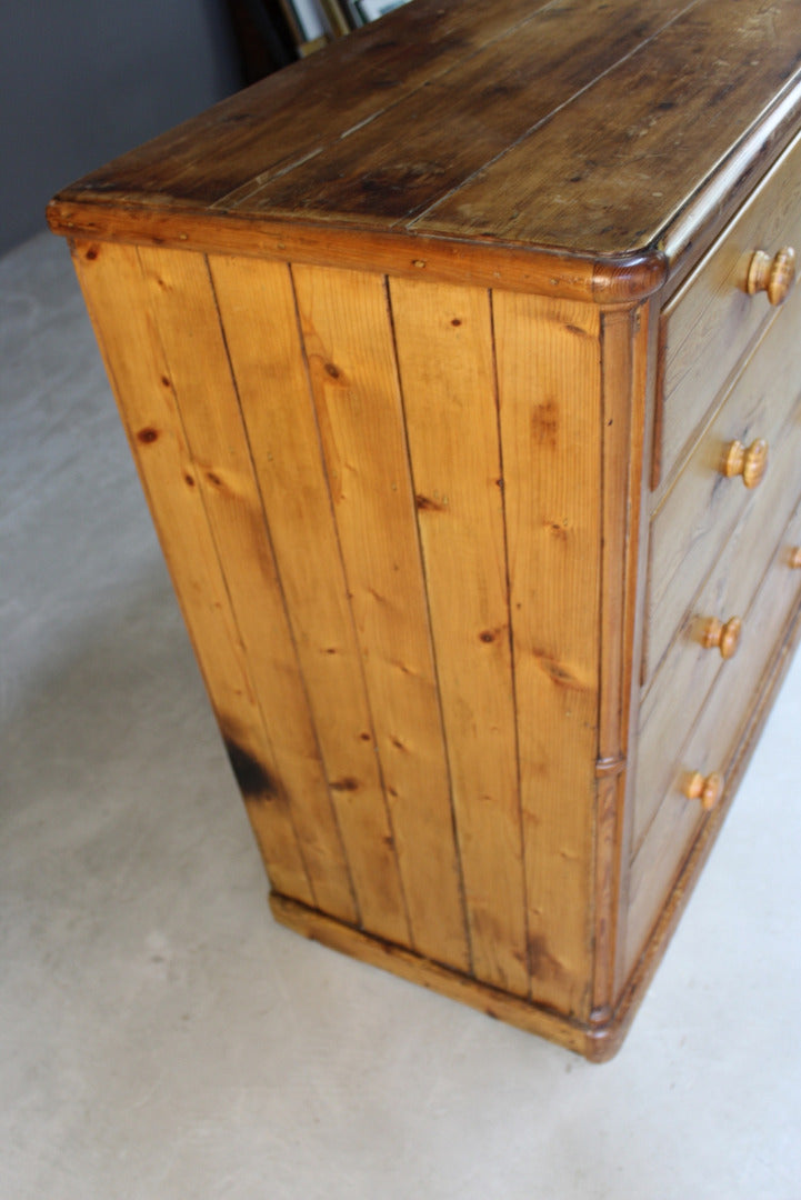 Rustic Pine Chest Of Drawers - Kernow Furniture