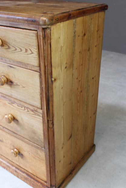 Rustic Pine Chest Of Drawers - Kernow Furniture