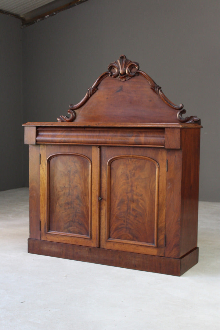 Antique Victorian Mahogany Chiffonier - Kernow Furniture