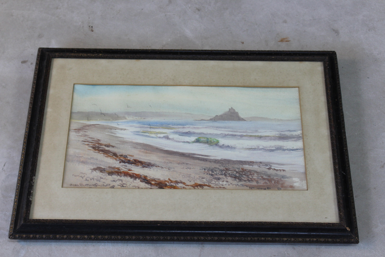 Gwendolen Dorrien-Smith Coastal Scene St Michaels Mount - Kernow Furniture