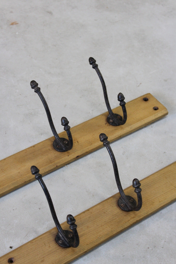 Vintage Cast Iron Coat Hooks - Kernow Furniture