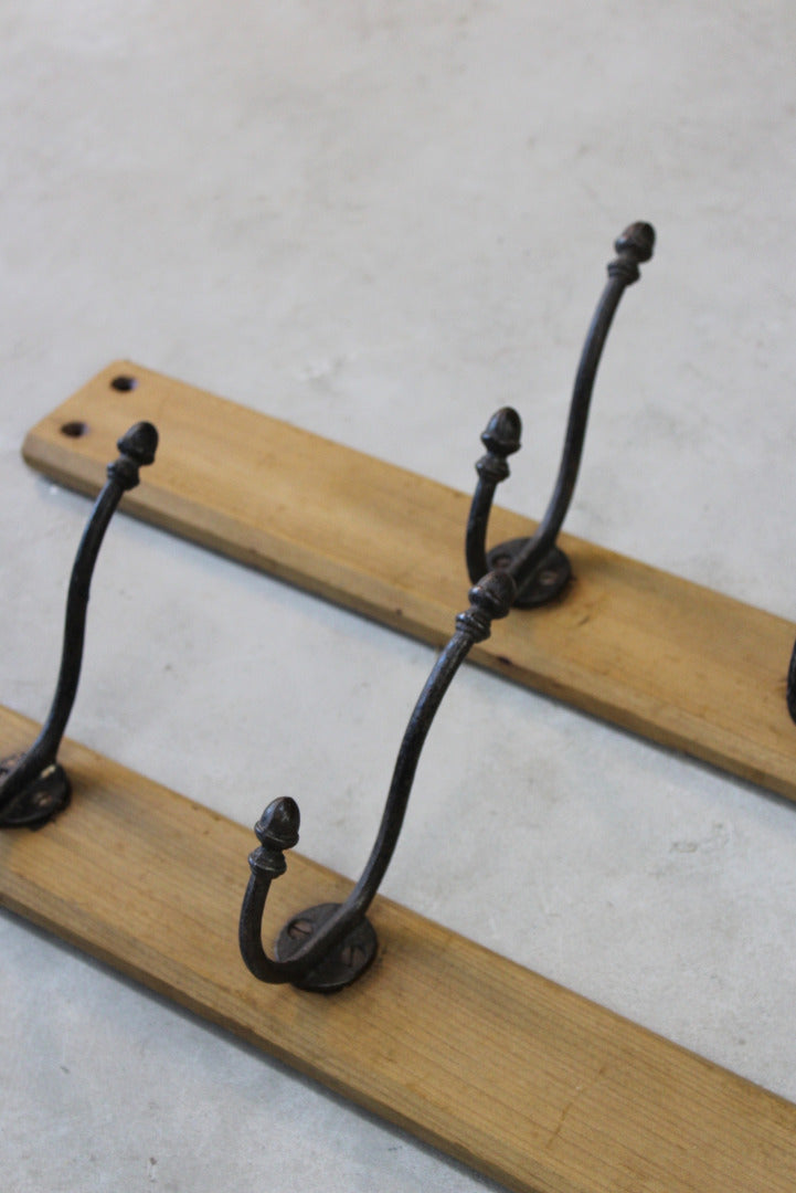 Vintage Cast Iron Coat Hooks - Kernow Furniture