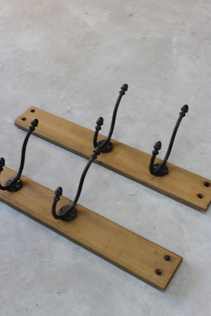 Vintage Cast Iron Coat Hooks - Kernow Furniture