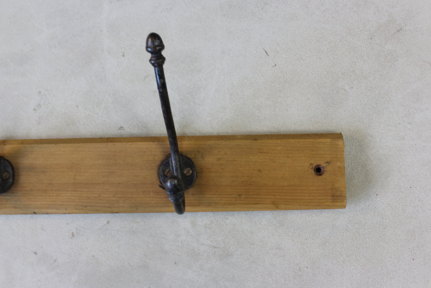 Single Vintage Cast Iron Coat Hooks - Kernow Furniture