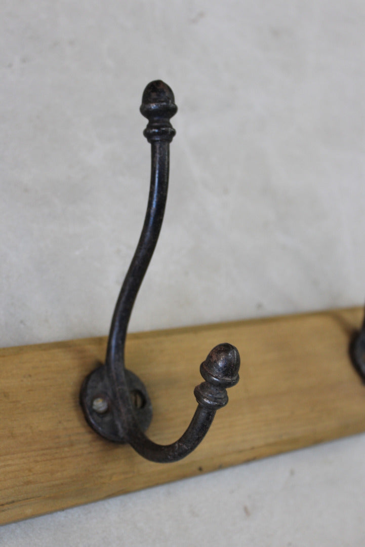 Single Vintage Cast Iron Coat Hooks - Kernow Furniture