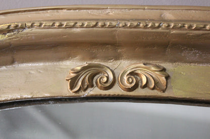 Large Antique Victorian Gilt Overmantle Mirror - Kernow Furniture