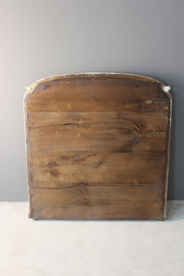 Large Antique Victorian Gilt Overmantle Mirror - Kernow Furniture