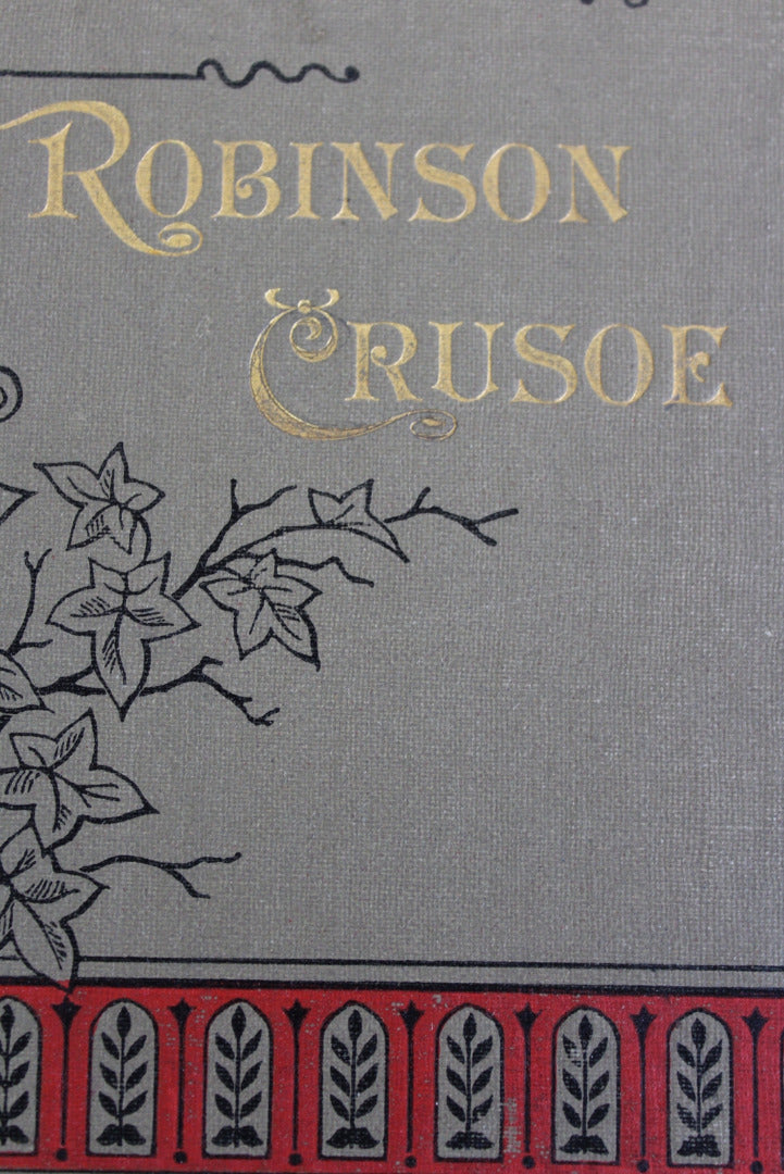 Vintage Robinson Crusoe Hard Back Book - Kernow Furniture